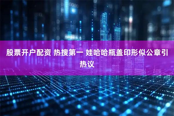 股票开户配资 热搜第一 娃哈哈瓶盖印形似公章引热议